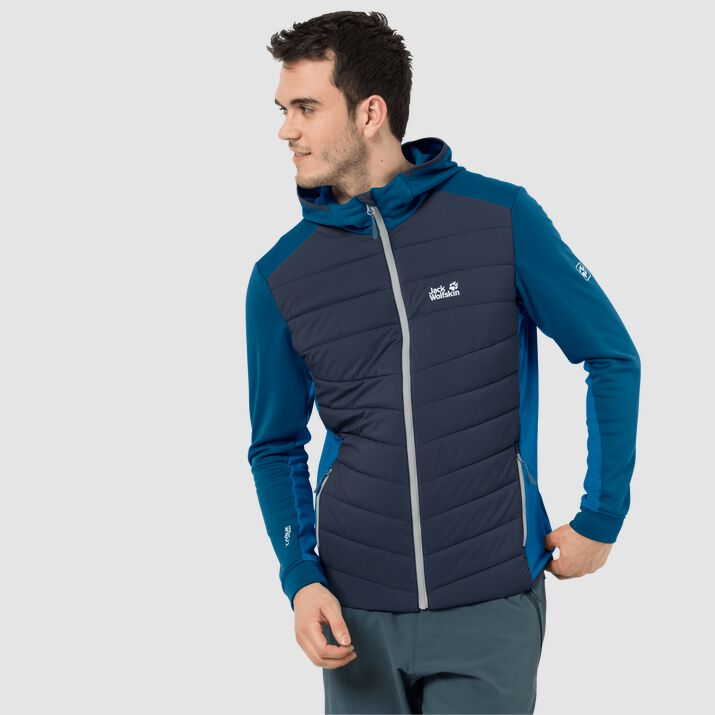 Chamarra Polar Jack Wolfskin Crossing Peak Hombre Azules Mexico-1578342